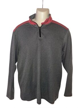 Men's Gray Quarter-Zip Performance Sweatshirt
